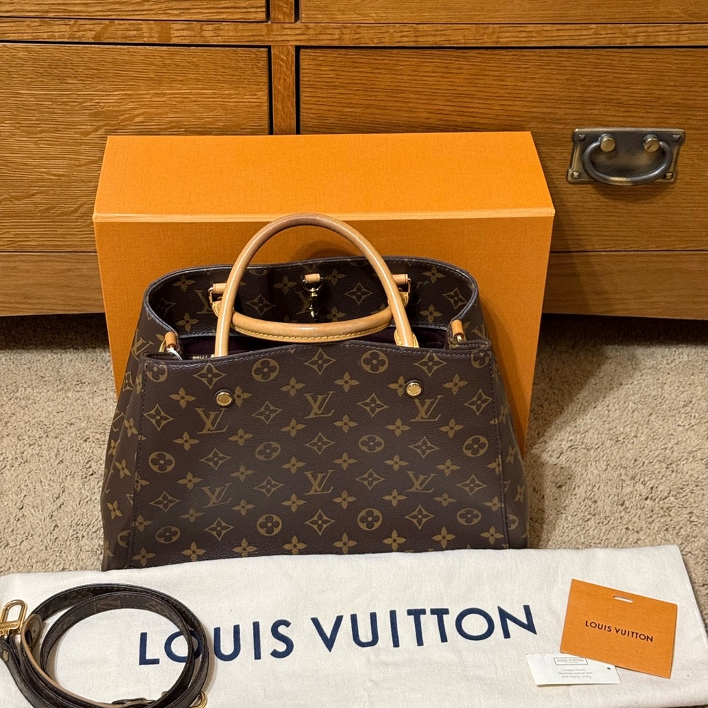 Louis Vuitton Monogram 2 Way Montaigne MM Tote